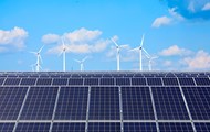 Solar Panels with Wind Trubines