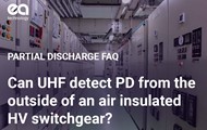Can UHF detect PD from the outside of an air insulated HV switchgear