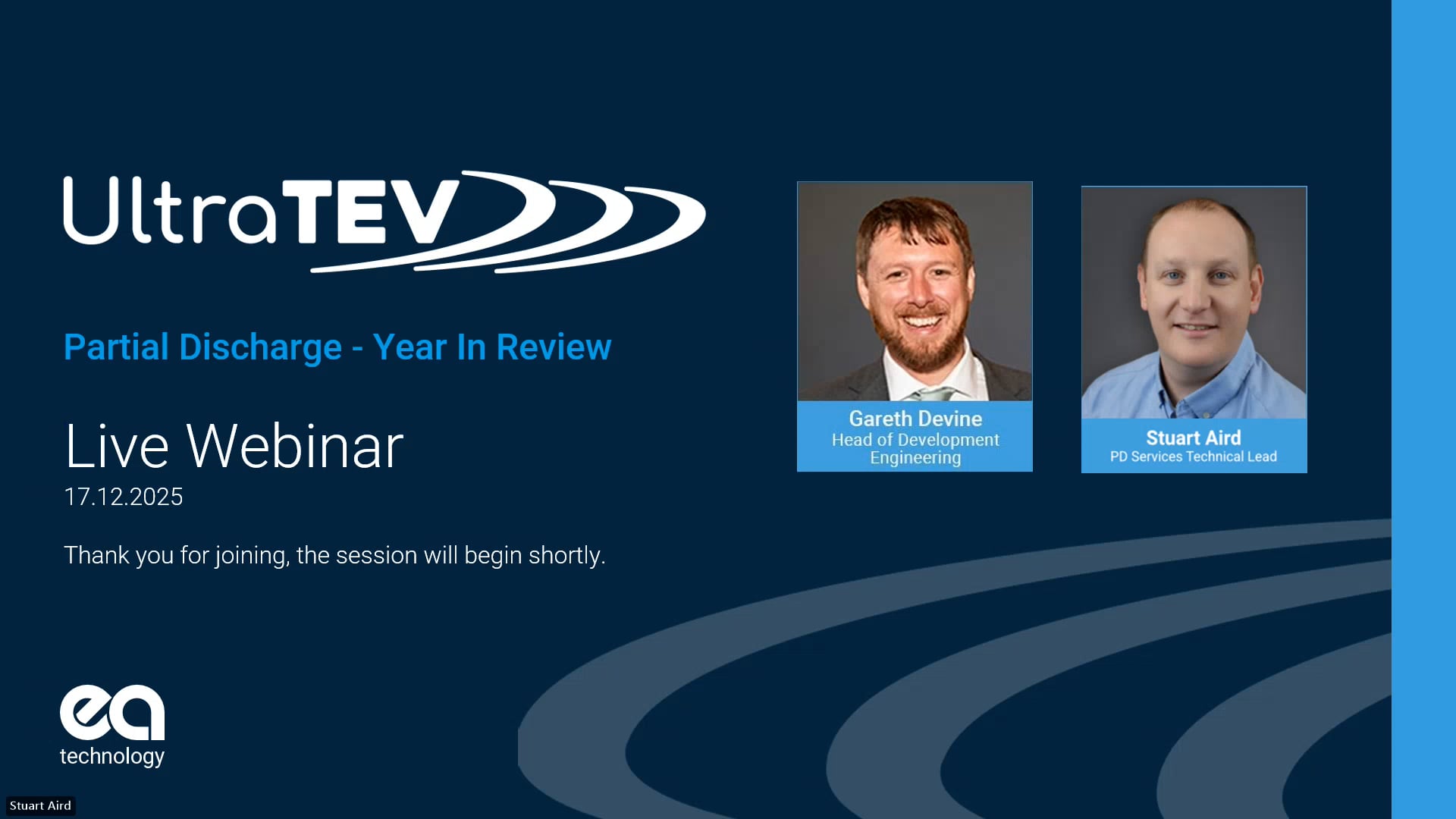 Webinar: Partial Discharge - Year in Review (2025) | EA Technology